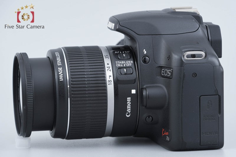 Canon EOS Kiss X3 / Rebel T1i / 500D 15.1 MP DSLR EF-S 18-55 IS Lens