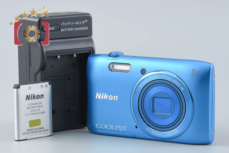 Nikon COOLPIX S3600 Cobalt Blue 20.0 MP Digital Camera