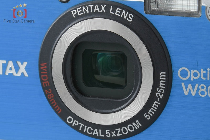 Pentax Optio W80 Azure Blue 12.1 MP Digital Camera