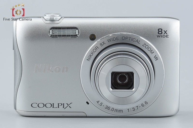 Nikon COOLPIX S3700 Silver 20.1 MP Digital Camera