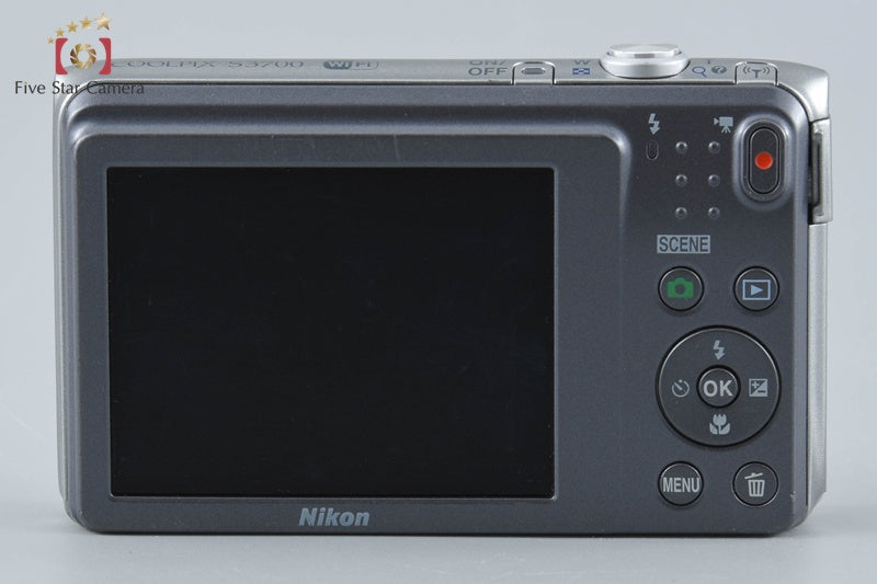 Nikon COOLPIX S3700 Silver 20.1 MP Digital Camera