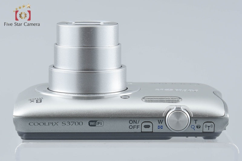 Nikon COOLPIX S3700 Silver 20.1 MP Digital Camera