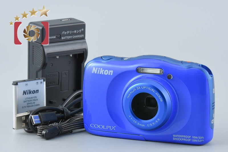 Nikon COOLPIX W100 Blue 13.2 MP Digital Camera