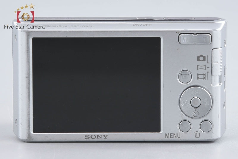 Sony Cyber-Shot DSC-W830 Silver 20.1 MP Digital Camera [Japanese Language Only]