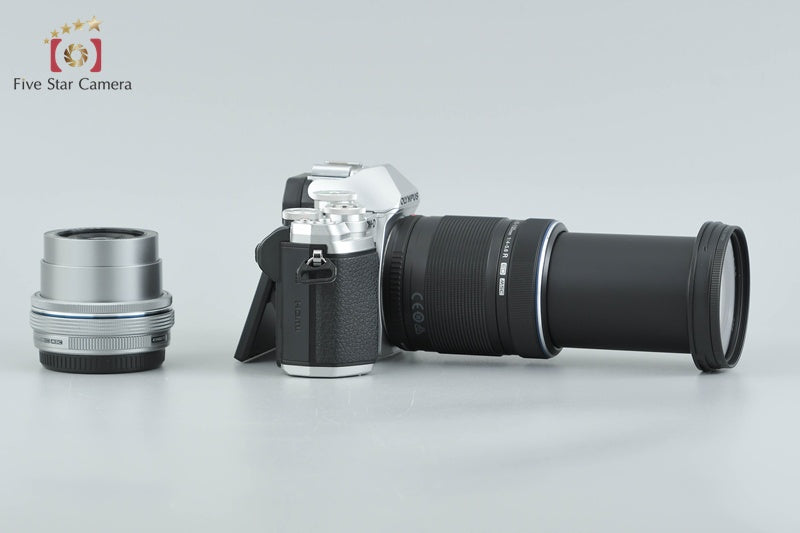 Olympus OM-D E-M10 Mark III Silver 16.1 MP 14-42 40-150 EZ Lenses w/ Box