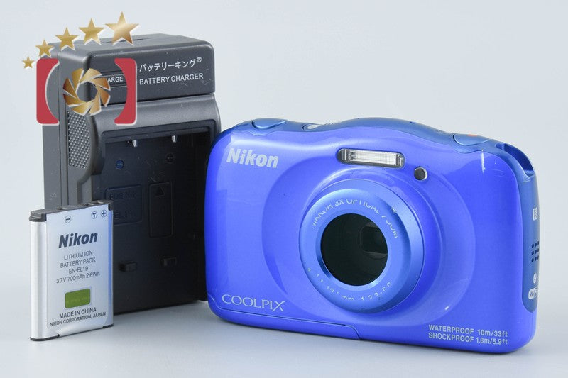 Nikon COOLPIX W100 Blue 13.2 MP Digital Camera