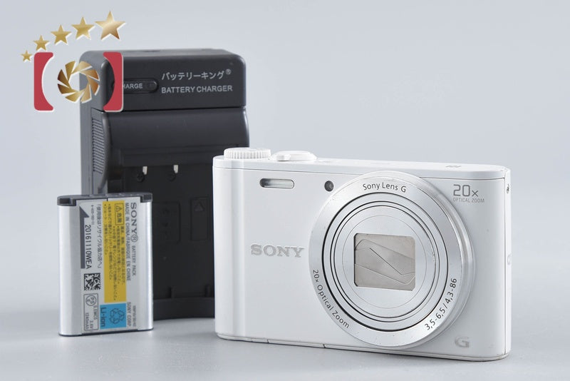 Sony Cyber-Shot DSC-WX350 White 18.2 MP Digital Camera [Multiple Languages]