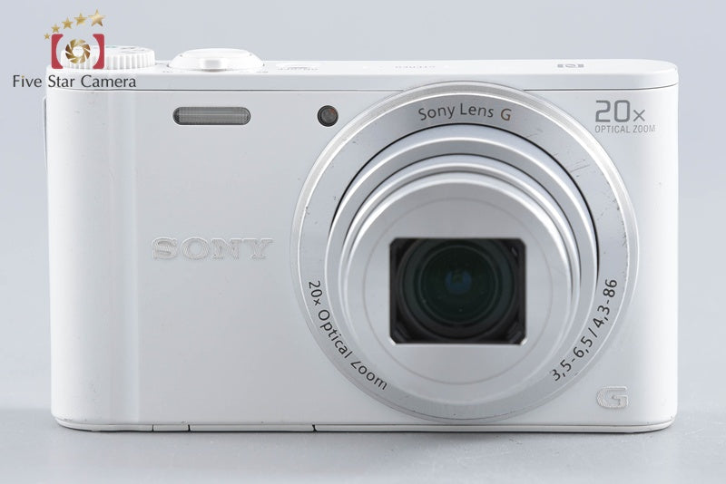 Sony Cyber-Shot DSC-WX350 White 18.2 MP Digital Camera [Multiple Languages]