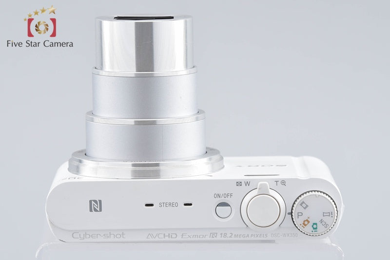 Sony Cyber-Shot DSC-WX350 White 18.2 MP Digital Camera [Multiple Languages]