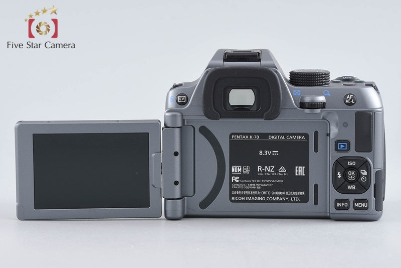 "Count 503" PENTAX K-70 Silky Silver 24.0 MP DSLR Camera Body