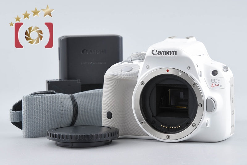 "Count 5,260" Canon EOS Kiss X7 / Rebel SL1 / 100D White 18.0 MP DSLR Camera