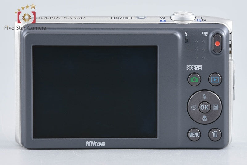 Nikon COOLPIX S3600 Crystal Silver 20.0 MP Digital Camera
