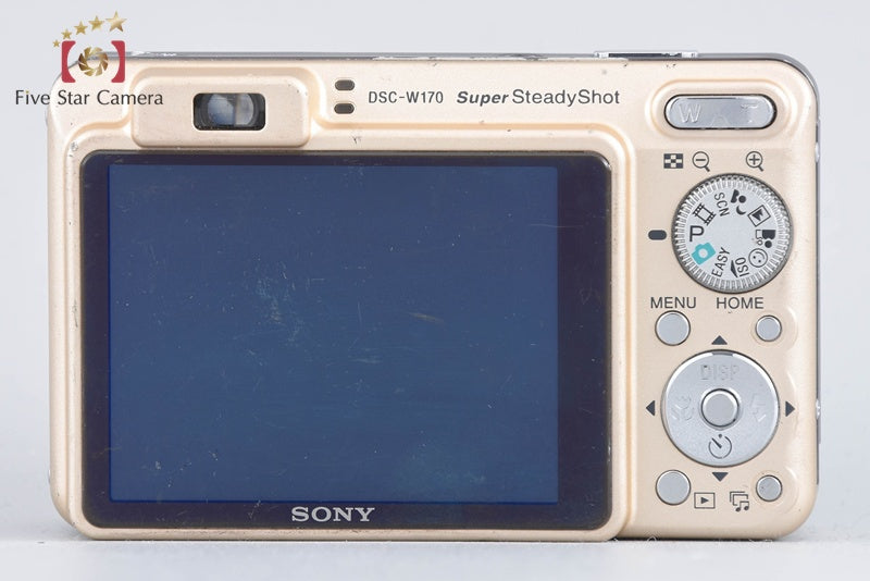 Sony Cyber-Shot DSC-W170 Gold 10.1 MP Digital Camera [Japanese Language Only]