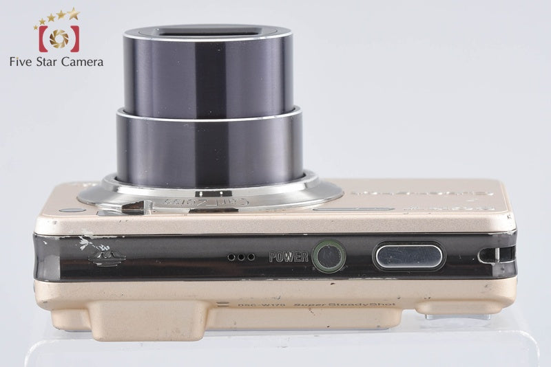 Sony Cyber-Shot DSC-W170 Gold 10.1 MP Digital Camera [Japanese Language Only]