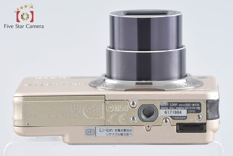 Sony Cyber-Shot DSC-W170 Gold 10.1 MP Digital Camera [Japanese Language Only]