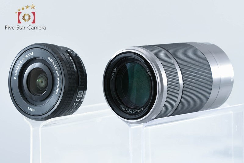 SONY α NEX-3N Black 16.1 MP 16-50 55-210 Lenses w/ Box [Japanese Language Only]