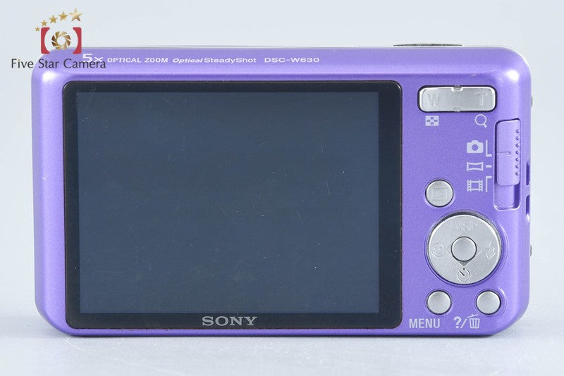 Sony Cyber-Shot DSC-W630 Violet 16.1 MP Digital Camera [Japanese Language Only]