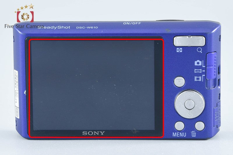 Sony Cyber-Shot DSC-W610 Blue 14.1 MP Digital Camera [Japanese Language Only]