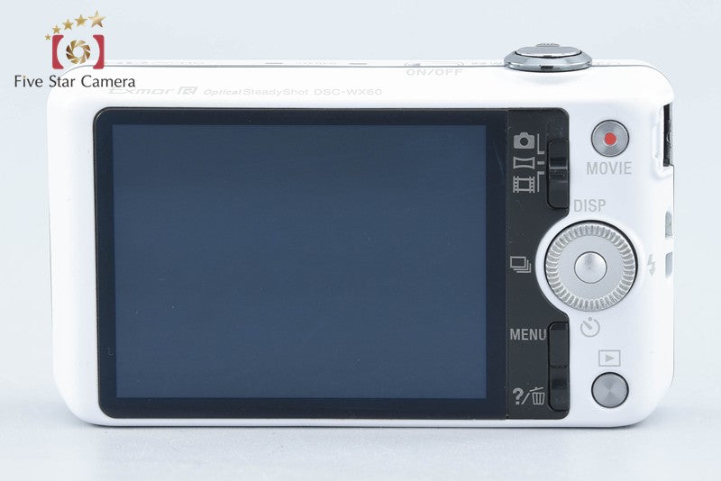 SONY Cyber-shot DSC-WX60 White 16.2 MP Digital Camera [Japanese Language Only]