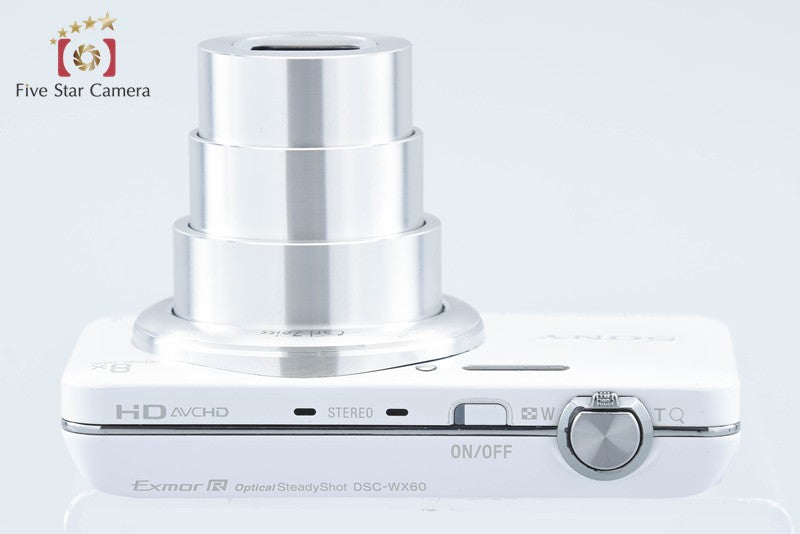 SONY Cyber-shot DSC-WX60 White 16.2 MP Digital Camera [Japanese Language Only]
