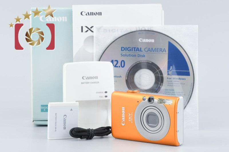 Canon IXY Digital 110 IS Orange 10.0 MP Digital Camera w/ Box
