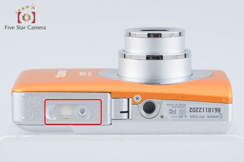 Canon IXY Digital 110 IS Orange 10.0 MP Digital Camera w/ Box