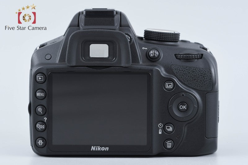 "Shutter count 2,975" Nikon D3200 Black 24.2 MP DSLR 18-55 VR Lens