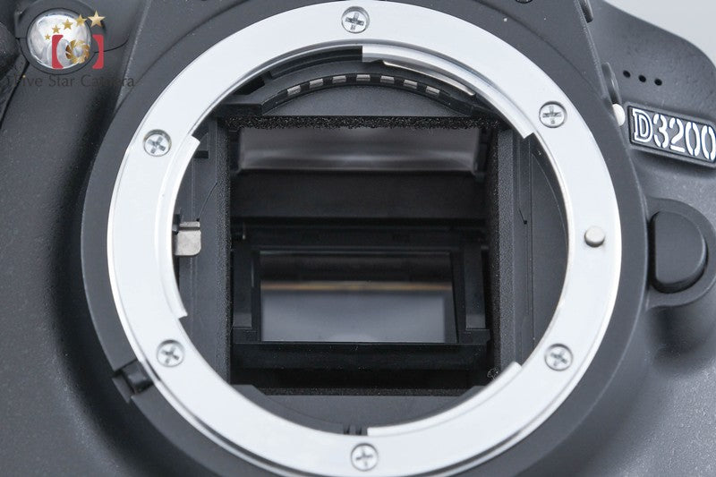 "Shutter count 2,975" Nikon D3200 Black 24.2 MP DSLR 18-55 VR Lens