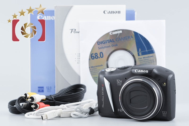 Canon PowerShot SX130 IS 12.1 MP Digital Camera w/ Box