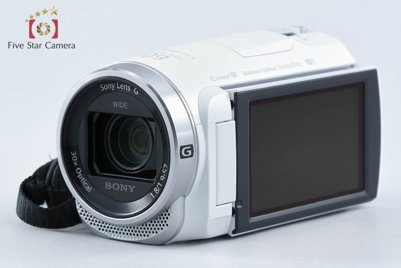 Sony Handycam HDR-CX680 White Digital HD Camcorder w/ Box [Multiple Languages]
