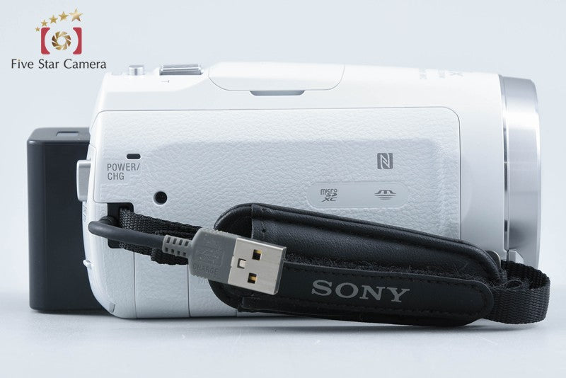 Sony Handycam HDR-CX680 White Digital HD Camcorder w/ Box [Multiple Languages]