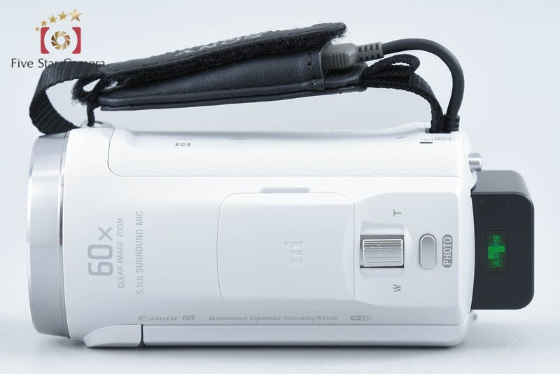 Sony Handycam HDR-CX680 White Digital HD Camcorder w/ Box [Multiple Languages]