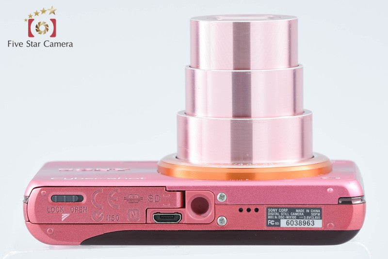 SONY Cyber-shot DSC-WX100 Pink 18.2 MP Digital Camera [Multiple Languages]