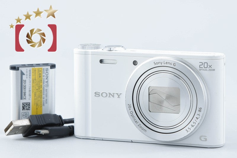 SONY Cyber-shot DSC-WX300 White 18.2 MP Digital Camera [Multiple Languages]