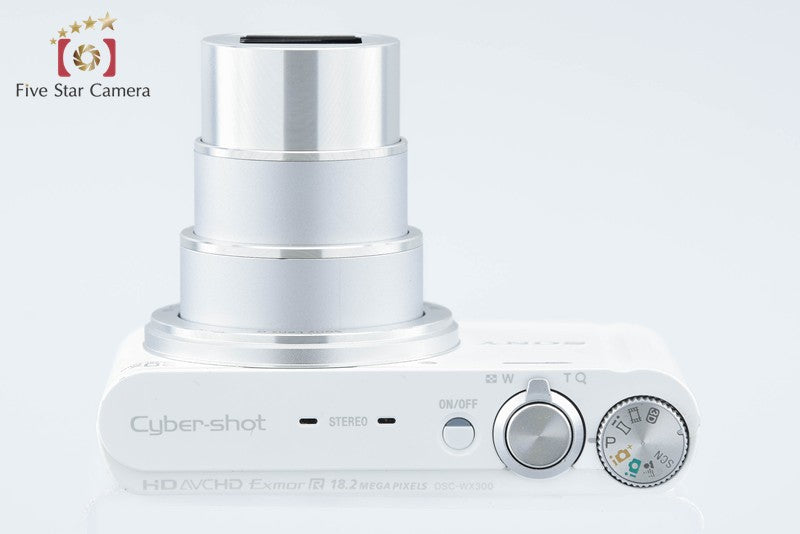 SONY Cyber-shot DSC-WX300 White 18.2 MP Digital Camera [Multiple Languages]