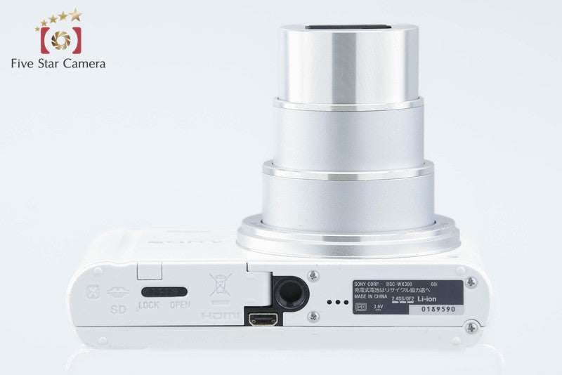 SONY Cyber-shot DSC-WX300 White 18.2 MP Digital Camera [Multiple Languages]