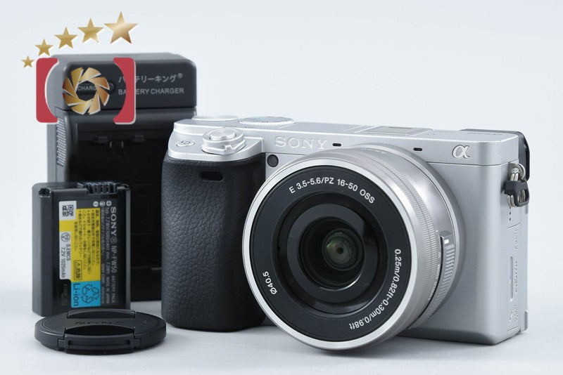 Sony Alpha α6400 ILCE-6400 Silver 24.2 MP 16-50 Lens [Multiple Languages]