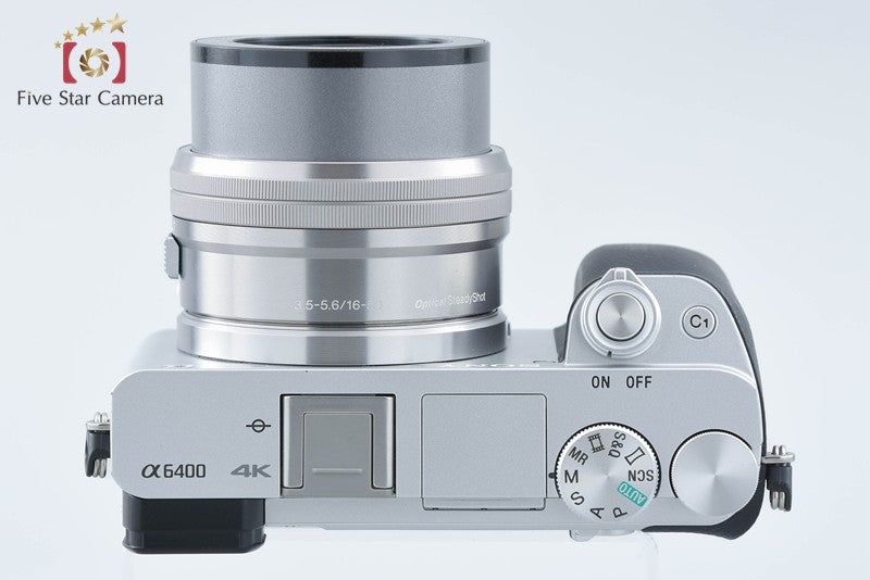 Sony Alpha α6400 ILCE-6400 Silver 24.2 MP 16-50 Lens [Multiple Languages]