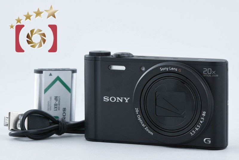 Sony Cyber-Shot DSC-WX350 Black 18.2 MP Digital Camera [Multiple Languages]