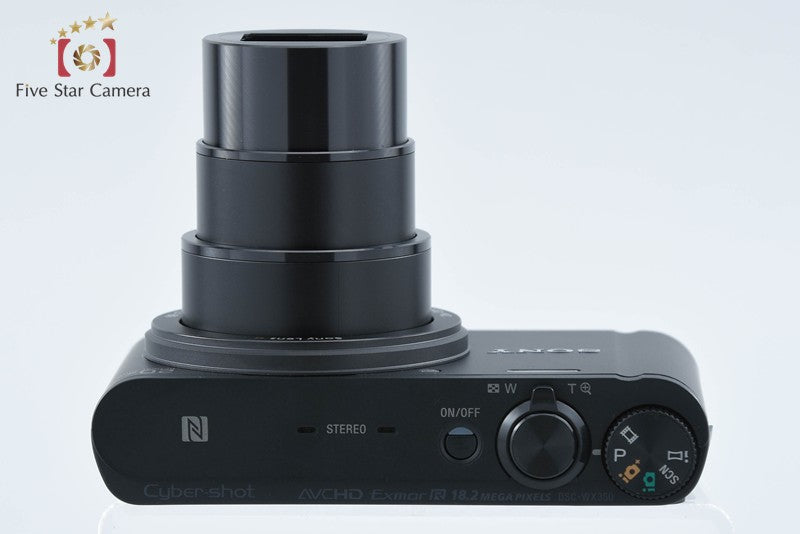 Sony Cyber-Shot DSC-WX350 Black 18.2 MP Digital Camera [Multiple Languages]