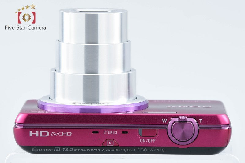 SONY Cyber-shot DSC-WX170 Pink 18.2 MP Digital Camera [Japanese Language Only]