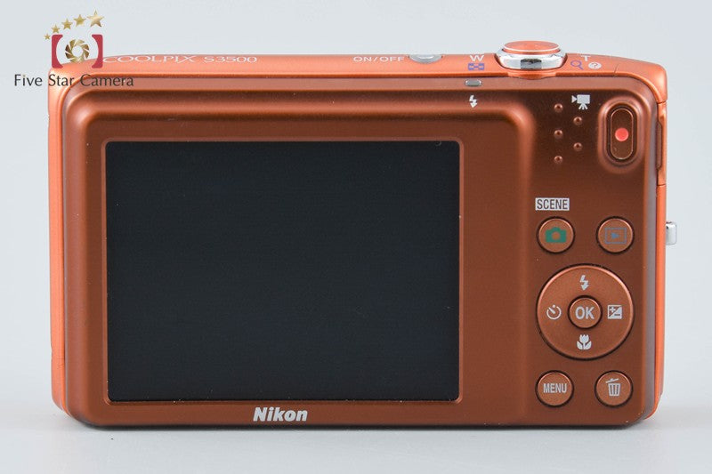 Nikon COOLPIX S3500 Apricot Orange 20.0 MP Digital Camera