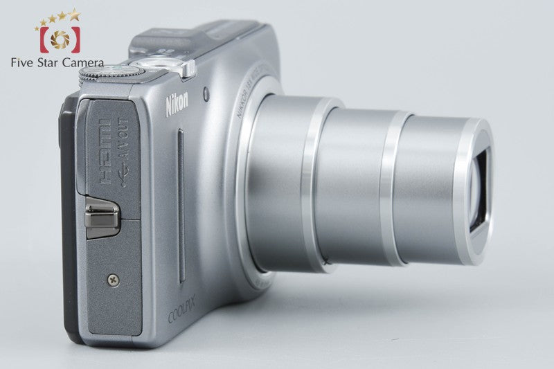 Nikon COOLPIX S9300 Crystal Silver 16.0 MP Digital Camera w/ Box