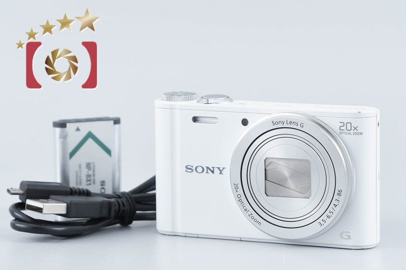 SONY Cyber-shot DSC-WX300 White 18.2 MP Digital Camera [Multiple Languages]