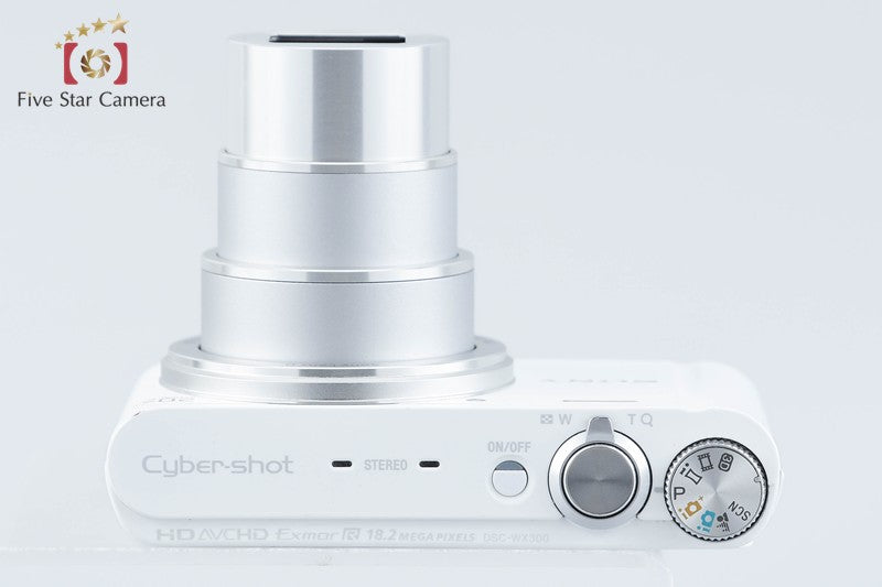 SONY Cyber-shot DSC-WX300 White 18.2 MP Digital Camera [Multiple Languages]