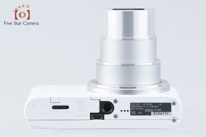 SONY Cyber-shot DSC-WX300 White 18.2 MP Digital Camera [Multiple Languages]