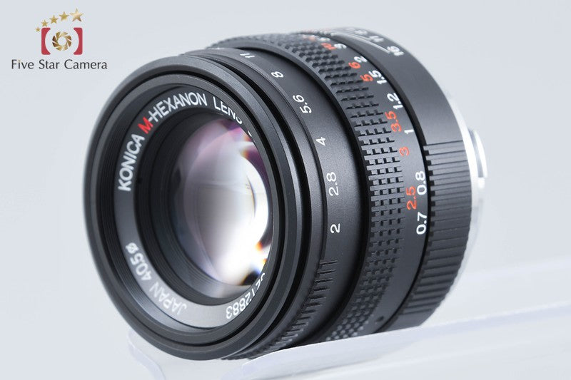 Konica M-HEXANON 50mm f/2 Leica M Mount Lens