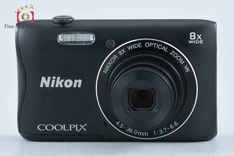 Nikon COOLPIX S3700 Black 20.1 MP Digital Camera w/ Box