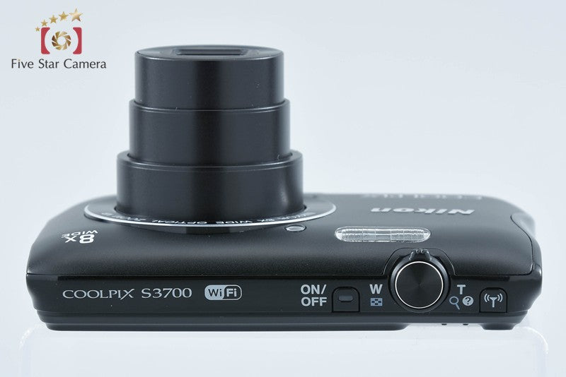 Nikon COOLPIX S3700 Black 20.1 MP Digital Camera w/ Box