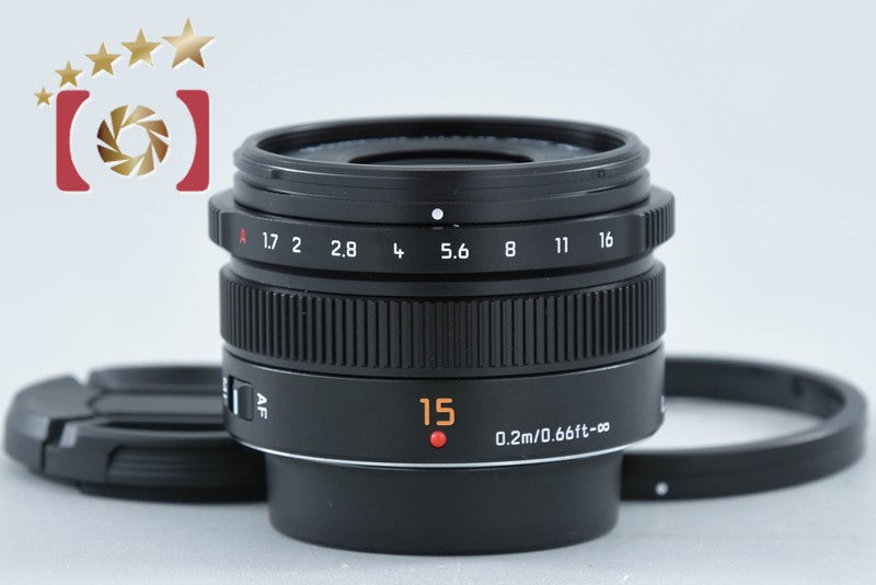 Panasonic LEICA DG SUMMILUX 15mm f/1.7 ASPH. H-X015-K Black
